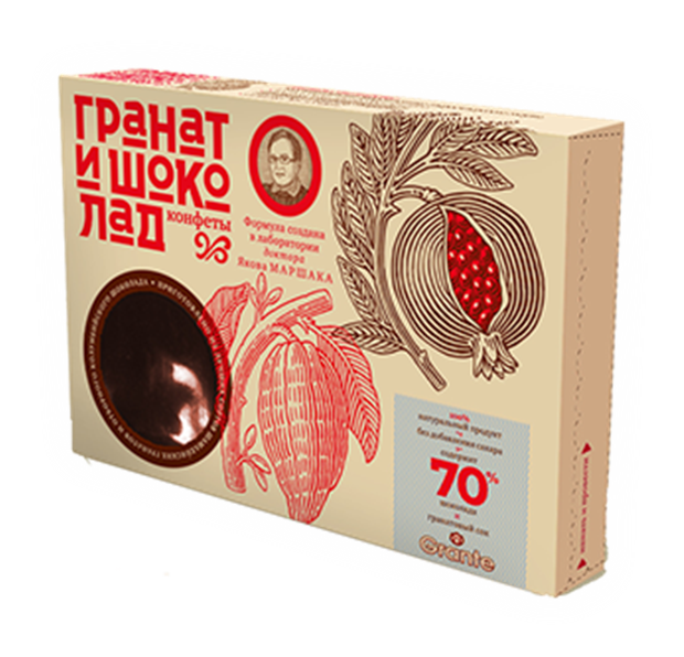 Конфеты "гранат и шоколад"
